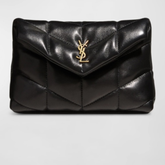 Handbags - Saint Laurent Lou Puffer Pouch in Quilted Leather Small